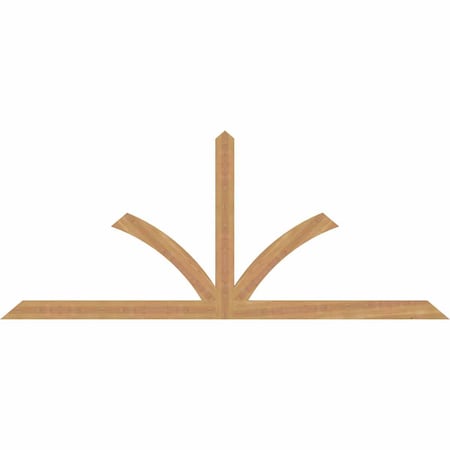 Ekena Millwork Richland Timber Gable Bracket, Western Red Cedar, 84"W x 35"H x 1 1/2"D x 3 1/2"F, 10/12 Pitch GBW084X35X0204RIC00SWR